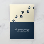 Though the Path Ahead Is Quiet Pet Sympathy カード (内部)