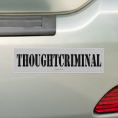 Thoughtcriminal バンパーステッカー (車上)
