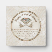 Thoughtful Personalized for Her, Custom Birthday フォトプラーク (正面)