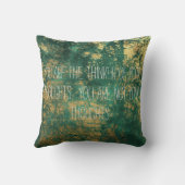 Thoughts引用文オングリーン クッション (裏面)