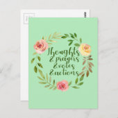 Thoughts祈りの言葉投票アクションResist ポストカード (正面/裏面)