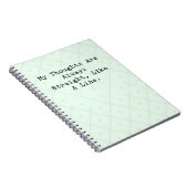 Thoughts Always Straight Like A Line Math Logic ノートブック (右側)