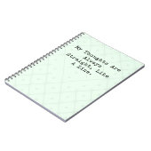 Thoughts Always Straight Like A Line Math Logic ノートブック (左側)