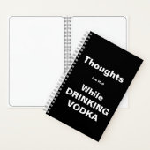 Thoughts Drink Vodka Notebook ノートブック (内側)