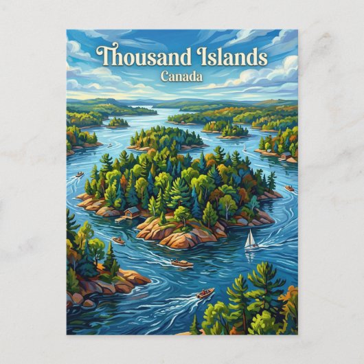 Thousand Islands Canada ポストカード (正面)
