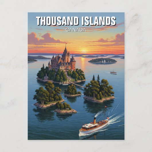 Thousand Islands Ontario Canada ポストカード (正面)
