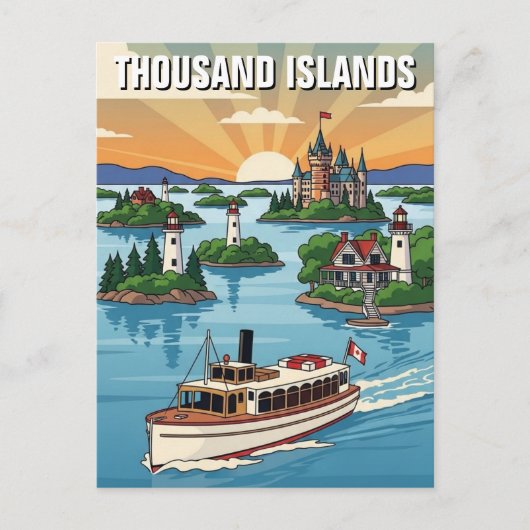 Thousand Islands Ontario Canada ポストカード (正面)
