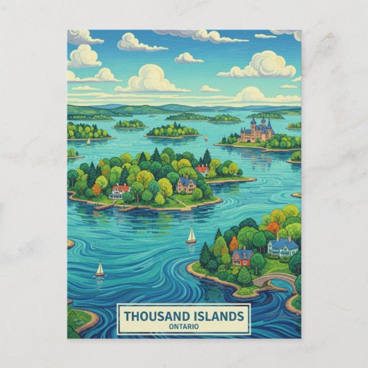 Thousand Islands Ontario Canada ポストカード (正面)