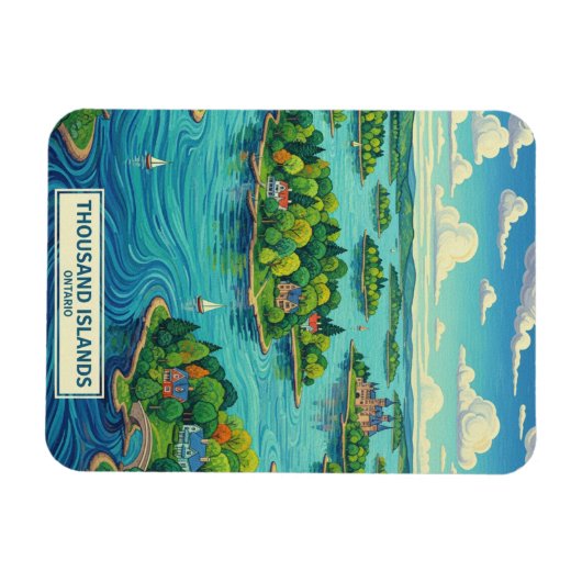 Thousand Islands Ontario Canada マグネット (横)