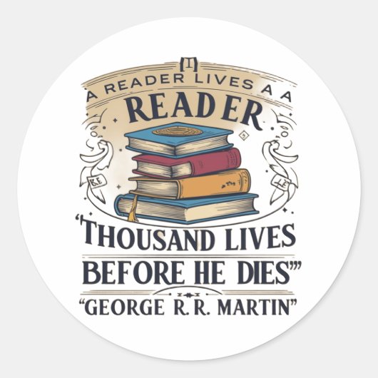 Thousand Livesステッカー ラウンドシール (正面)