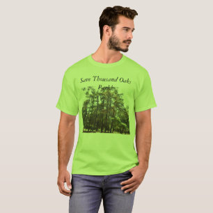 Thousand Oaks公園を救って下さい--タカおよびフクロウは家を必要とします Tシャツ