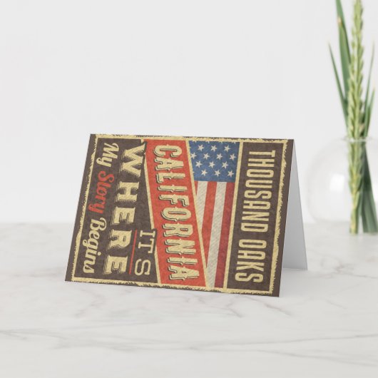 Thousand Oaks California カード (正面)