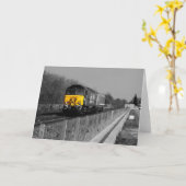 Thrで挨拶状を柵で囲みます カード (黄色い花)