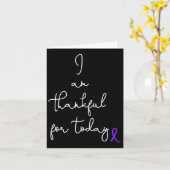 Thrの戦い膵がん製品の贈り物 カード (黄色い花)