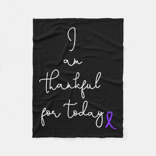 Thrの戦い膵がん製品の贈り物 フリースブランケット (正面)