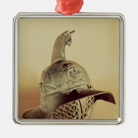 Thracianの剣闘士のヘルメット メタルオーナメント (正面)