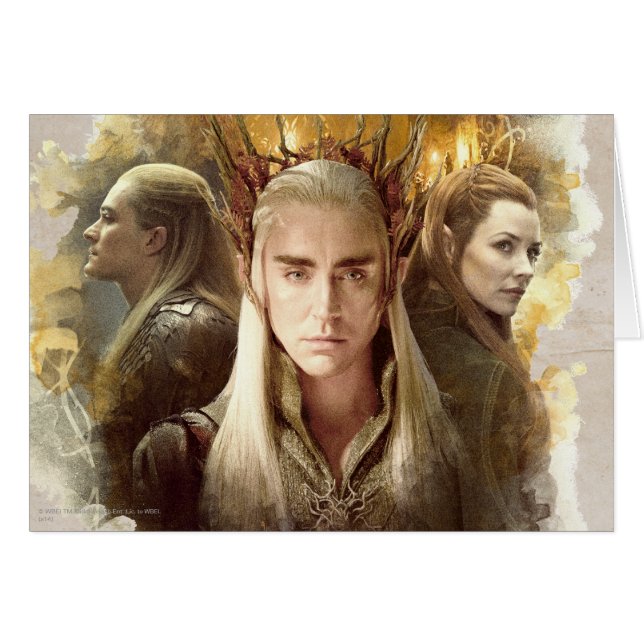 Thranduil、LEGOLAS GREENLEAF™、およびTAURIEL™グラフィック (正面横)