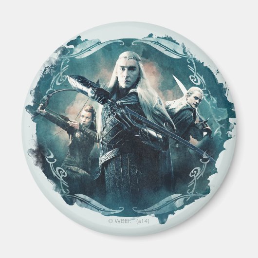 Thranduil、TAURIEL™、およびLEGOLAS GREENLEAF™グラフィック マグネット (正面)
