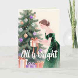 Thread-Painted Art | エメラルド・イヴ クラシック・クリスマス シーズンカード