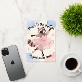 Thread-Painted Art | バレリーナ クラシック バースデー 箔グリーティングカード