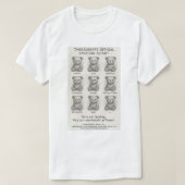 Threadbear™️ Official Emotion Chart Tシャツ (デザイン正面)