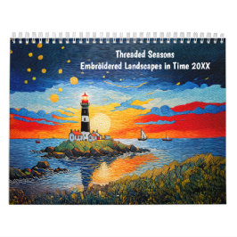 Threaded Seasons – Embroidered Landscapes in Time カレンダー