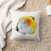 ThreadfinのAurigaのButterflyfishの枕 クッション (ブランケット)