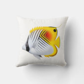 ThreadfinのAurigaのButterflyfishの枕 クッション (裏面)