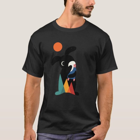 Threadless アンディ・ウェストフェイスのハグ グラフィック tシャツ (正面)