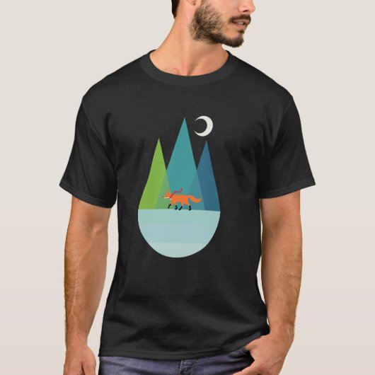 Threadless アンディ・ウェストフェイス ひとり歩き グラフィック tシャツ (正面)