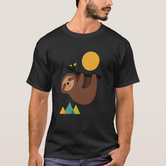 Threadless アンディ・ウェストフェイス Keep Calm And Live Slow G Tシャツ (正面)
