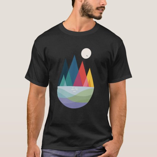 Threadless アンディ・ウェストフェイス Somewhere グラフィック Tシャツ (正面)