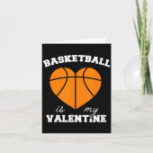 Threadrock Basketball Is My Valentine - Women's Un カード (正面)