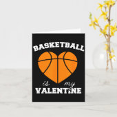 Threadrock Basketball Is My Valentine - Women's Un カード (黄色い花)
