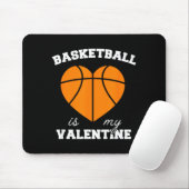 Threadrock Basketball Is My Valentine - Women's Un マウスパッド (マウス)