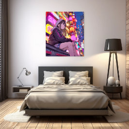 【Threads限定イラストポスター】寿司娘 GenerativeAI フォトプリント