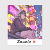 【Threads限定イラスト】寿司娘シール Seal GenerativeAI シール (シート)