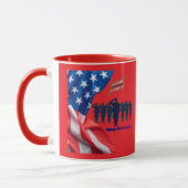 Threads of patriots pride bright red マグカップ (左)