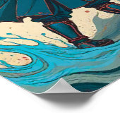 "Threads of War – Cyber Samurai vs Glyph Beast" ポスター (角)