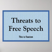 Threats to Free Speech ポスター (正面)