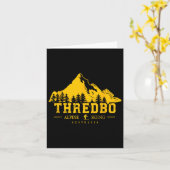Thredbo スノーウィー・マウンテンズ オーストラリア スキーリゾート お土産 カード (黄色い花)
