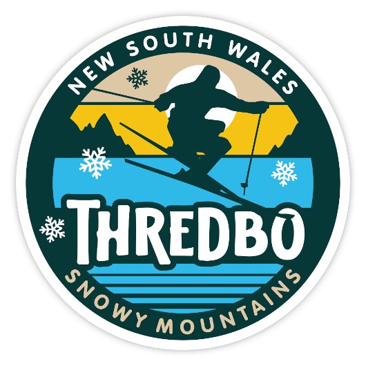 Thredbo, New South Wales Australiaステッカー シール