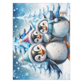 Three adorable penguins テーブルクロス (正面)
