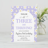 THREE and Thriving Purple Daisy 3rd Birthday 招待状 (スタンド正面)
