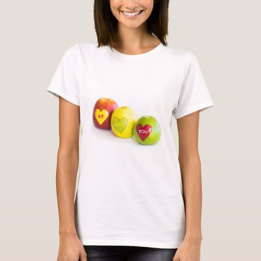 Three apples tシャツ (正面)