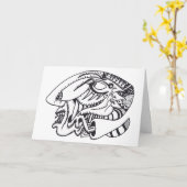 Three Aspects, ink drawing カード (黄色い花)