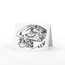 Three Aspects, ink drawing