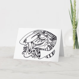 Three Aspects, ink drawing カード