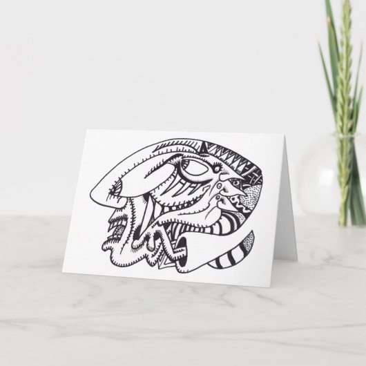 Three Aspects, ink drawing カード (正面)