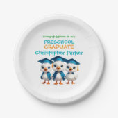 Three Baby Geese Graduation Party ペーパープレート (正面)